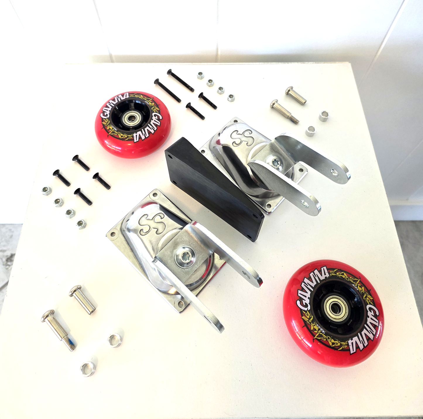 QUANTUM Casters + Wheels Setup (minus deck)